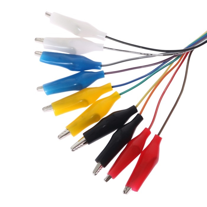 Провод-тестер с зажимом, 30 см, R9, набор 10 шт Провод-тестер с зажимом, 30 см, R9, набор 10 шт