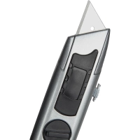 Нож универсальный Attache Selection 19мм выдвижной,трапец.,алюм.корпус