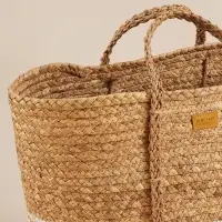 Корзина для белья плетеная SL Home Orden, хлопок, гиацинт, 42&times;24&times;35 см