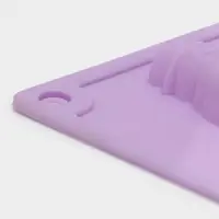 Форма для конфет и шоколада новогодняя Доляна &laquo;Ёлочки - иголочки&raquo;, силикон, 30&times;17.3&times;1.3 см, 15 ячеек, сиреневая