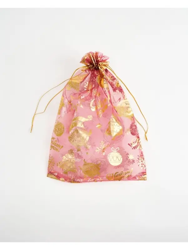 Мешочек подарочный органза «С Новым годом!», 20 × 30 см Мешочек подарочный органза «С Новым годом!», 20 × 30 см