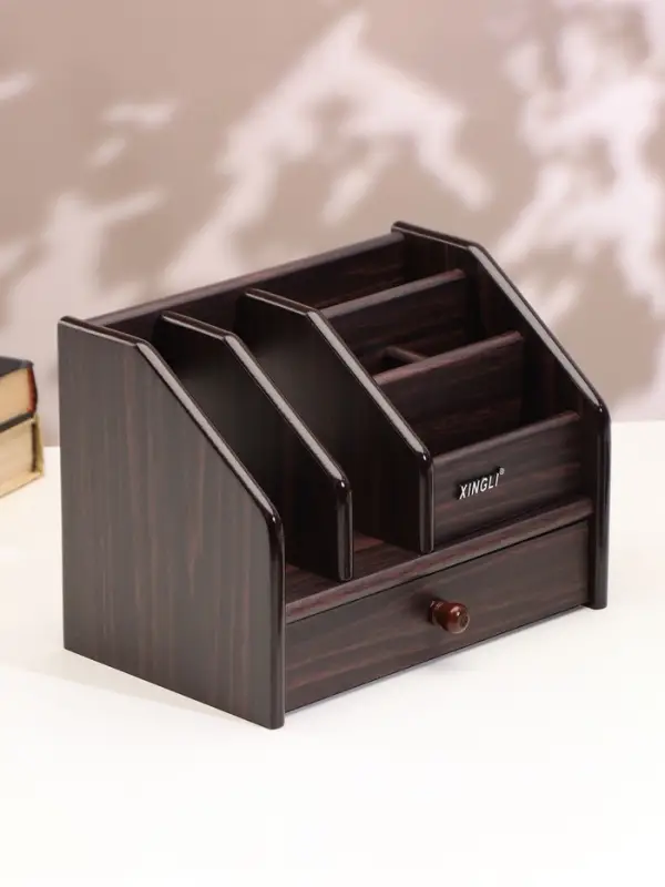 Органайзер 6 секций, ящик, дерево в полоску, 22&times;15&times;16 см