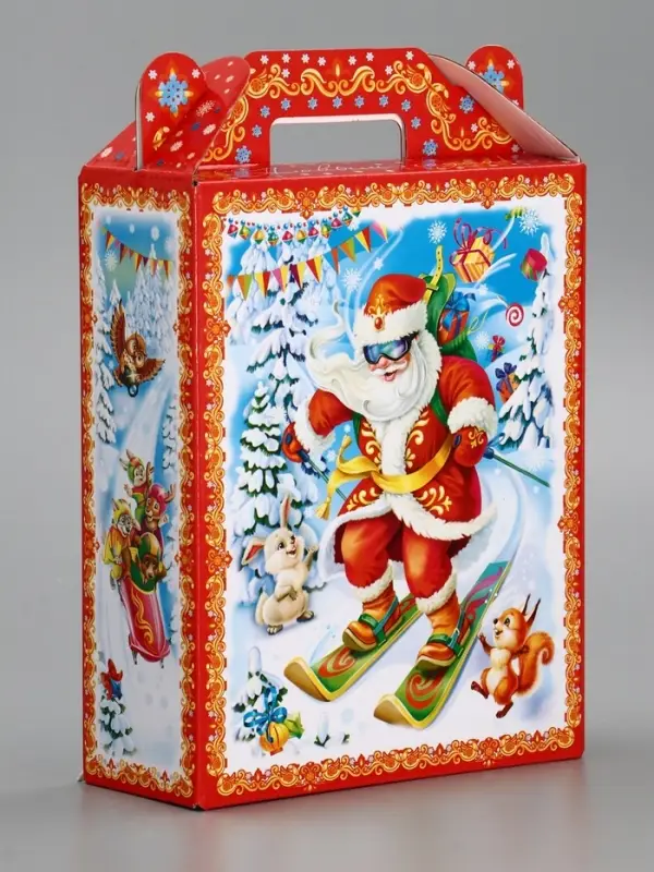 Подарочная новогодняя коробка «Олимпиада», для сладких подарков, 16.8×7×25 см Подарочная новогодняя коробка «Олимпиада», для сладких подарков, 16.8×7×25 см