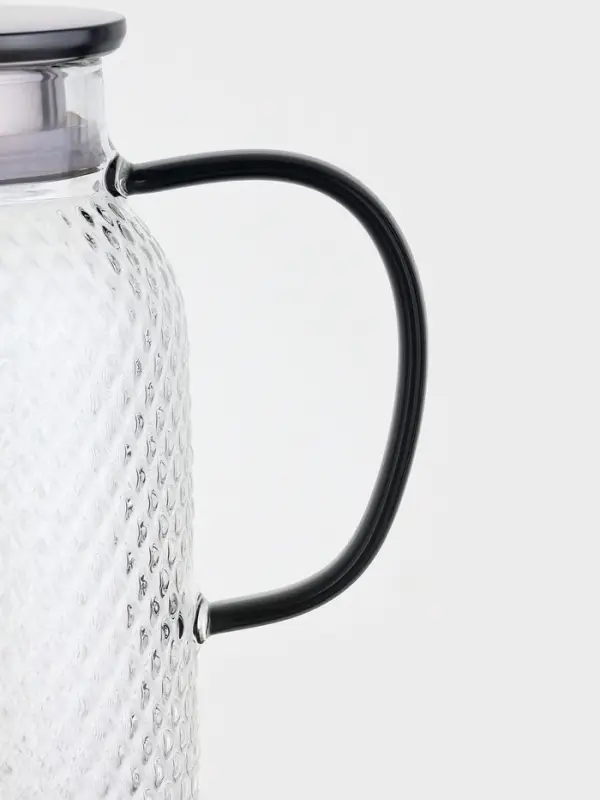 Кувшин Magistro &laquo;Богема. Соты&raquo;, 16&times;11&times;23 см, крышка-сито, стекло, прозрачный