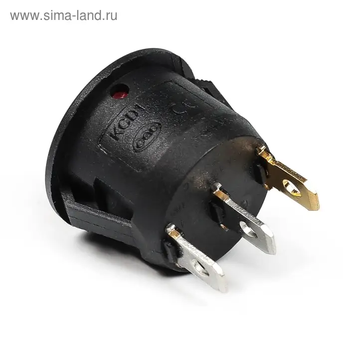 Выключатель 1 клавишный, с подсветкой, диаметр 23 мм, красный, 10 А Выключатель 1 клавишный, с подсветкой, диаметр 23 мм, красный, 10 А