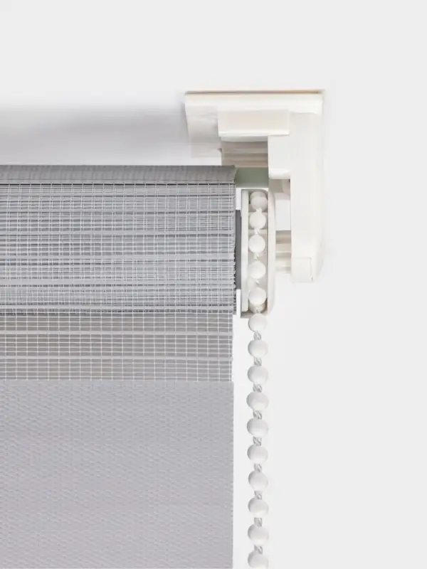 Штора рулонная 50х160см "День и Ночь" (по полотну 46х160см), цвет стальной