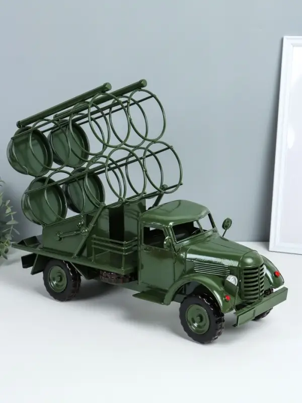 Фигурка металл, держатель для бутылок &laquo;Грузовик&raquo;, мини-бар на 4 бутылки, зелёный