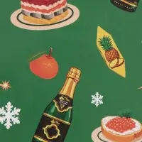 Бумага упаковочная глянцевая двухсторонняя &laquo;Вкусный Новый год&raquo;, 70&times;100 см