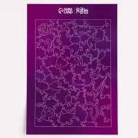 Пазл деревянный фигурный Puzzle &laquo;Девочка в чёрном платье&raquo;, 80 элементов