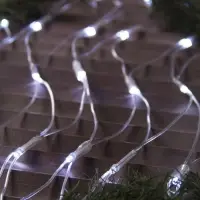 Гирлянда &laquo;Сеть&raquo; 2&times;1.5 м, IP44, УМС, прозрачная нить, 192 LED, свечение белое, 220 В