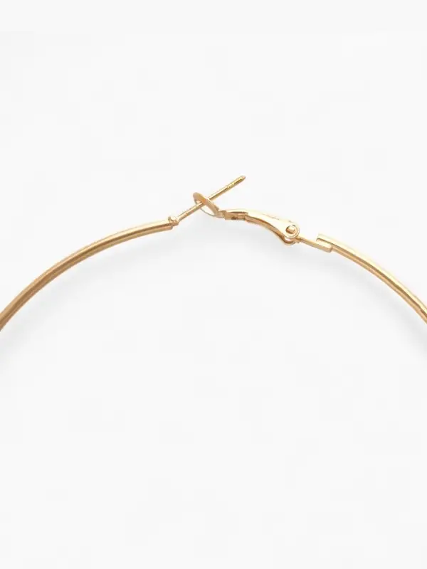 Серьги кольца QF &laquo;Классика&raquo;, d=8 см, цвет золото