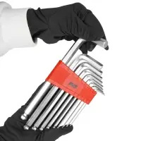 Набор ключей торцевых шестигранных шаровых 10 предметов (1,5-12мм) AVS HKS-10B