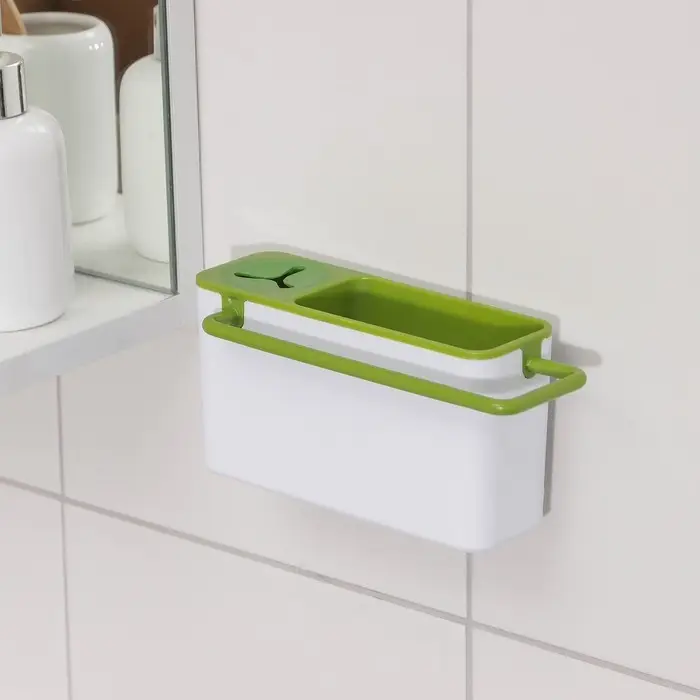 Подставка для ванных и кухонных принадлежностей, 20×9×9 см, цвет МИКС Подставка для ванных и кухонных принадлежностей, 20×9×9 см, цвет МИКС