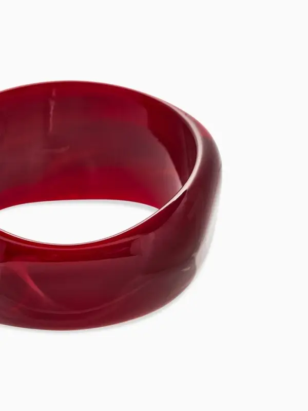Браслет манжета &laquo;Тренд&raquo;, d=7.5 см, широкий, акрил, бордовый