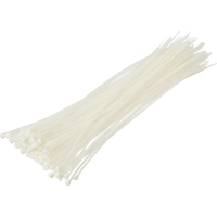 Хомут стяжка нейлоновая морозост Topfort 4х300 (3,6х300 мм) белый 100 шт/уп