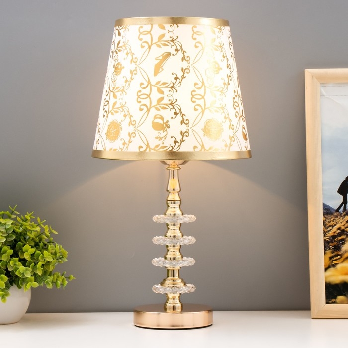 Лампа настольная Лампа настольная "Бирма" 1x60Вт E27 золото 20х20х40см