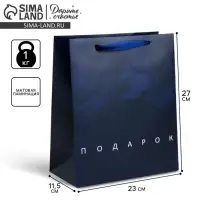 Пакет подарочный ламинированный, упаковка, &laquo;Подарок&raquo;, ML 23&times;27&times;11.5 см