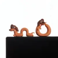 Мини - фигурка на монитор &laquo;Таксы-гусенички&raquo;, набор 2 шт., 2.5&times;7&times;2.5 см