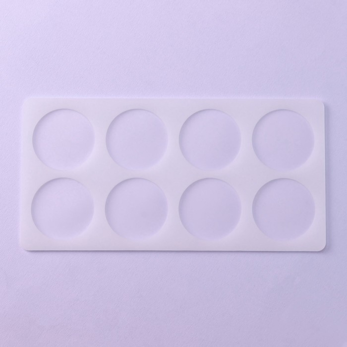 Форма для шоколада «Круг», силикон, 8 ячеек, 23,5×12×0,3 см, цвет прозрачный