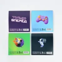 Блокнот 10х10см, 16 л. МИКС "Первый во всем"