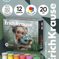 Гуашь 12 цветов ErichKrause Magic Pet