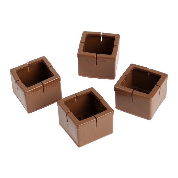 Накладка мебельная резина фетр, квадратная, d=30-35 мм, 4 шт Накладка мебельная резина фетр, квадратная, d=30-35 мм, 4 шт