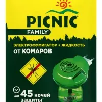 Комплект фумигатор+жидкость от комаров Picnic Family, 30 мл, 45 ночей