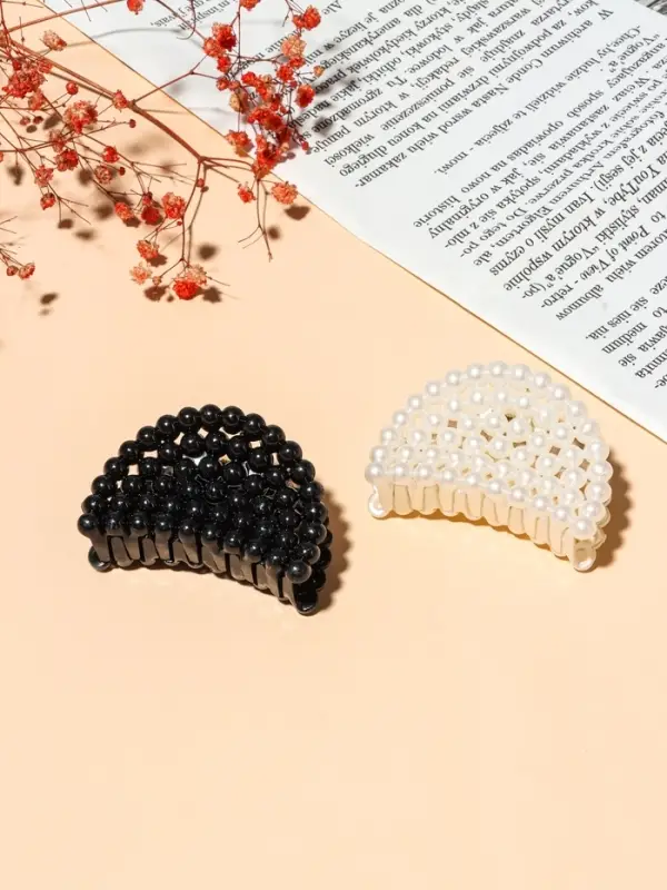 Крабик для волос &laquo;Бусины&raquo;, 6.5 см, МИКС