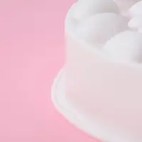 Форма для муссовых десертов и выпечки Доляна &laquo;Камешки&raquo;, силикон, 19.5&times;5.5 см, белая