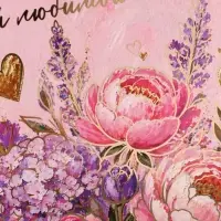 Открытка &laquo;Моей любимой мамочке! Букет цветов&raquo;, тиснение, 15&times;15 см