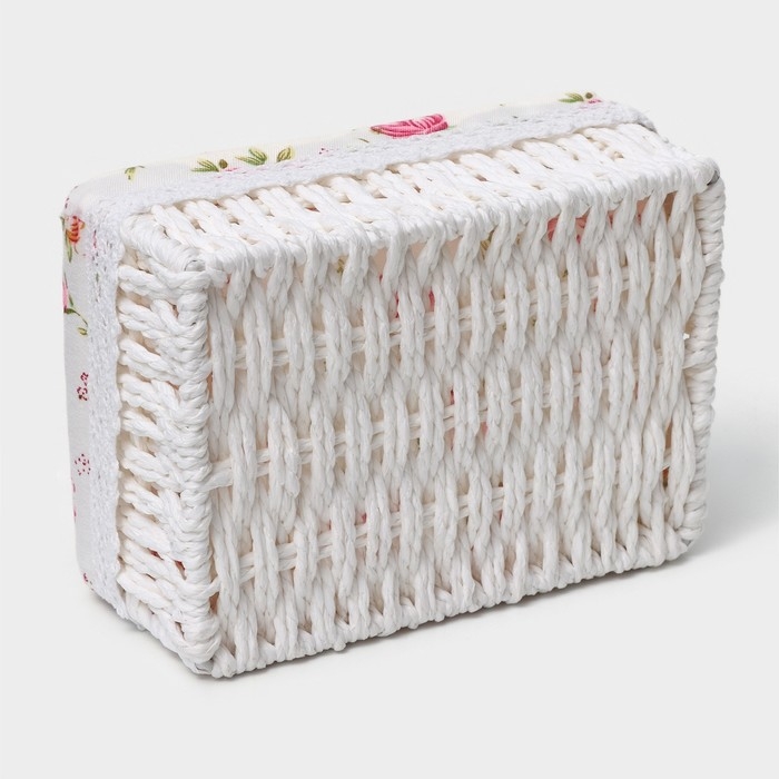 Корзины для хранения LaDо́m, ручное плетение, 3 шт, цвет белый Корзины для хранения LaDо́m, ручное плетение, 3 шт, цвет белый