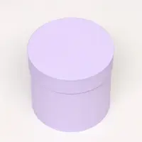 Набор шляпных подарочных коробок 5 в 1, Лаванда, 23&times;23-14&times;14 см