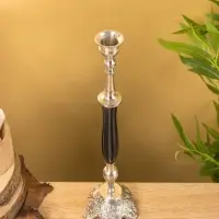 Подсвечник «Пьедестал», латунь, смола, 8.5×8.5×33 см