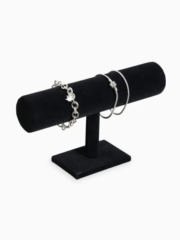 Подставка для часов, браслетов и цепочек QF, 23&times;13.5&times;7 см, d=5 см, чёрная