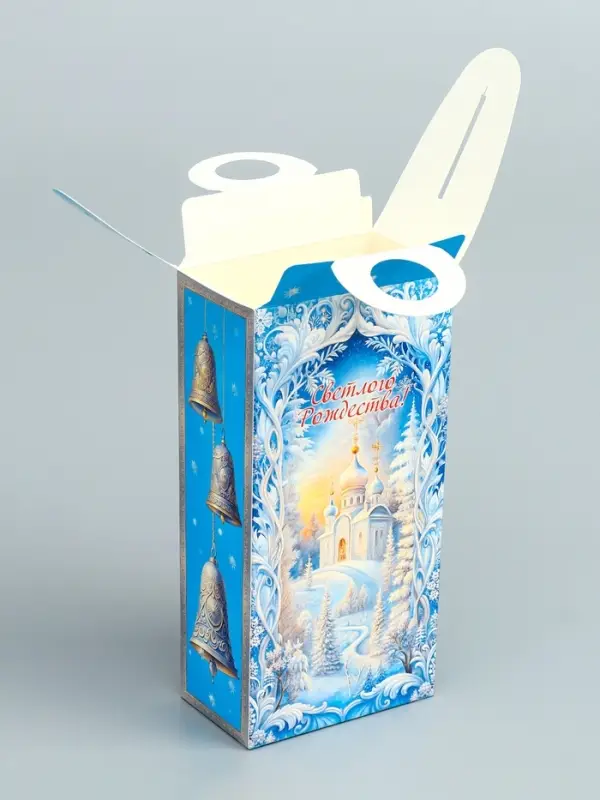 Подарочная новогодняя коробка &laquo;Рождественский звон&raquo; , сюрприз 11&times;6&times;21 см