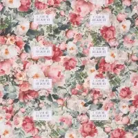 Бумага упаковочная крафт &laquo;Цветы&raquo;, 70&times;100 см