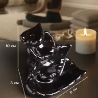Подставка для благовоний TAKE IT EASY &laquo;Листья&raquo;, стелющийся дым, 8&times;10 см