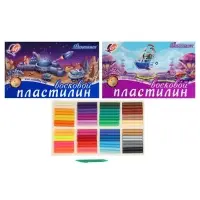 Пластилин мягкий (восковой) &laquo;Луч. Фантазия&raquo;, 32 цвета, 475 г, со стеком, МИКС