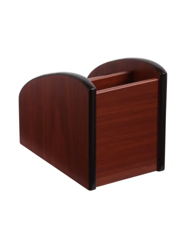 Органайзер 3 секции, серия Орех с кантом темным, 10&times;15.5 см