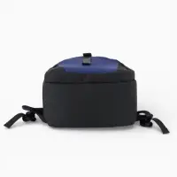 Рюкзак, 27*13*38,5 см, 2 отд 3н/карм, Комби, Водонепрон. дно, синий/черн