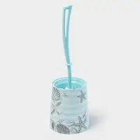 Ёршик для унитаза &laquo;Морской&raquo;, 12&times;12&times;36.5 см, с подставкой