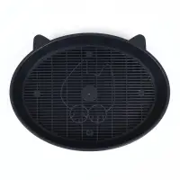 Туалет для кошек &laquo;Киса&raquo;, 36&times;27&times;6 см, с сеткой, пластик, серый микс