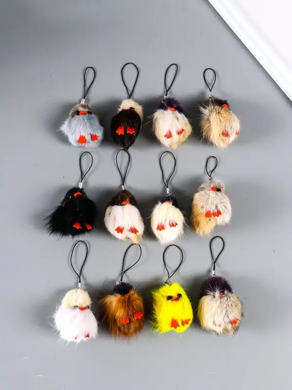 Брелок для ключей на подвеске &laquo;Пушистик. Утёнок&raquo;, 4&times;4&times;6 см, МИКС