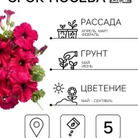 Семена цветов Петуния &laquo;Тоскана кьянти&raquo; крупноцветковая, F1, 5 шт., &laquo;АЭЛИТА&raquo;