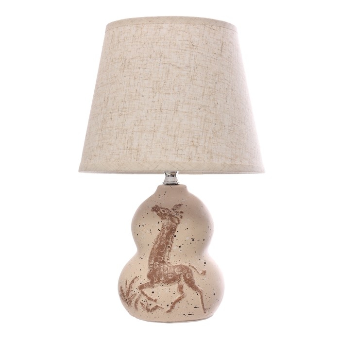 Настольная лампа Настольная лампа"Жираф" Е14 40Вт бежевый 20х20х32см