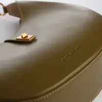 Сумка женская багет TEXTURA на молнии, 27&times;9&times;23 см, хаки