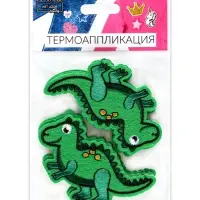 Термоаппликация «Дракоша», 7.5×5.5 см, зелёная