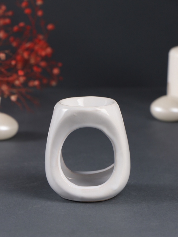 Аромалампа керамика Аромалампа керамика "Модерн" белая 5,5х6,7х7,7 см