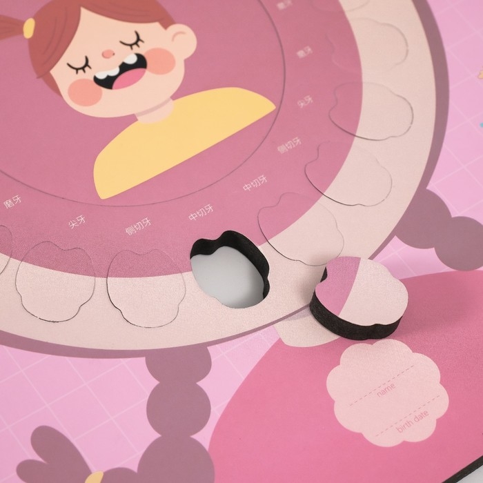 Фоторамка пластик 9х9 см  Фоторамка пластик 9х9 см "Молочные зубики" розовая 2х23х27 см