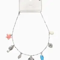 Колье &laquo;Морской вайб&raquo;, L=40 см, цветное в серебре